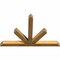 Ekena Millwork Saratoga Rough Sawn Timber Gable Bracket, Western Red Cedar, 60"W x 40"H x 4"D x 4"F, 16/12 Pitch GBW060X40X0404SAR00RWR - alternate 2